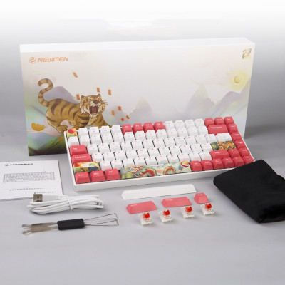 Bàn phím cơ không dây Newmen GM840 (Rồng & Hổ ) - Hàng Chính Hãng