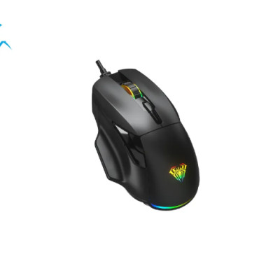 Chuột gaming có dây AULA F815 màu đen - Hàng chính hãng