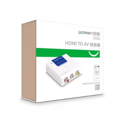 Ugreen UG4022340223TK Màu Trắng Bộ chuyển đổi HDMI sang AV - HÀNG CHÍNH HÃNG