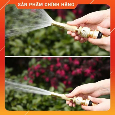 Vòi Xịt Rửa Xe️ Bộ dây vòi xịt nước rửa xe, tưới cây , tăng áp 3 lần, loại 15m 206587 cút sập,+ mở chai
