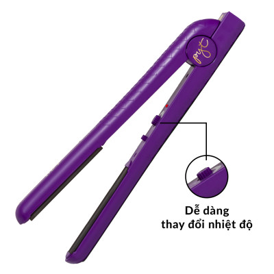 Máy Kẹp Tóc Bằng Sứ PYT Ceramic Styling Tool (2 trong 1) - Màu Tím - Công Nghệ Nhiệt Hồng Ngoại Xa - Có Thể Duỗi, Uốn Lọn Hoặc Uốn Cúp