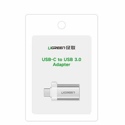 Ugreen UG50284US270TK Màu Bạc Đầu chuyển đổi TYPE C sang USB 3.0 vỏ nhôm - HÀNG CHÍNH HÃNG