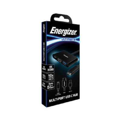 Bộ chuyển USB-C3.1 Hub Energizer USBA/USB-C/HDMI - HC303CV - Hàng Chính Hãng