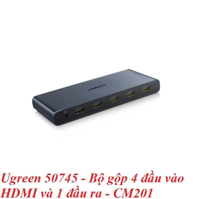 Ugreen UG50745CM201TK Bộ gộp HDMI 4 vào 1 hỗ trợ phân giải FULL HD - HÀNG CHÍNH HÃNG