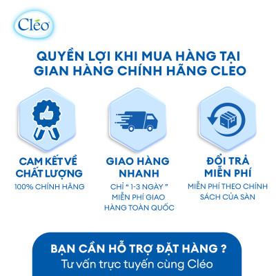 Gel làm dịu da sau tẩy lông Cléo giúp chậm mọc lông 50g - chiết xuất lá trà xanh thiên nhiên