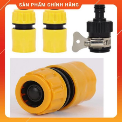 ️ Bộ dây vòi xịt nước rửa xe, tưới cây ,tăng áp 3 lần,loại 15m 206701-3 đầu đồng,cút,nối đen+ đai