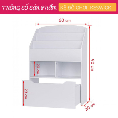 Kệ để đồ chơi cho bé SMLIFE Keswick