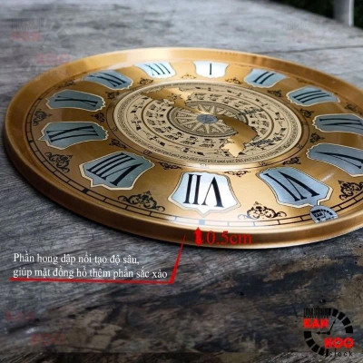Mặt đồng hồ nhôm kiểu cổ điển La Mã 18cm – Phù hợp làm đồng hồ gỗ, decor