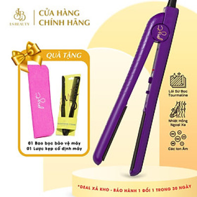 Máy Kẹp Tóc Bằng Sứ PYT Ceramic Styling Tool (2 trong 1) - Màu Tím - Công Nghệ Nhiệt Hồng Ngoại Xa - Có Thể Duỗi, Uốn Lọn Hoặc Uốn Cúp