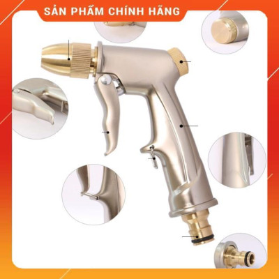Vòi Xịt Rửa Xe️ Bộ dây vòi xịt nước rửa xe, tưới cây , tăng áp 3 lần, loại 20m 206701-1 đầu đồng, cút đồng