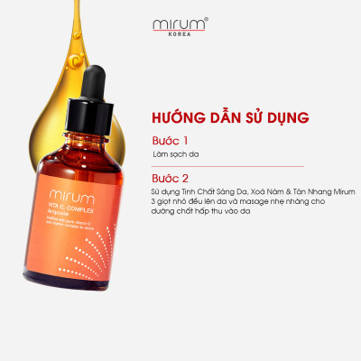 Tinh chất VITAMIN C sáng da, xóa nám và tàn nhang Ampoule Vitamin C Mirum 50ml