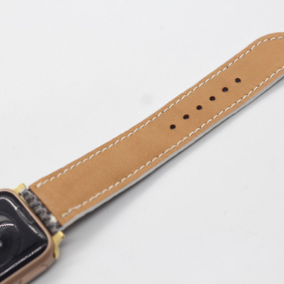 DÂY DA KỲ ĐÀ THẬT HANDMADE HÀNG CHÍNH HÃNG SONGHAN LEATHER , DÂY ĐEO THAY THẾ CHO APPLE WATCH PHÙ HỢP CÁC DÒNG SERIES 1-2-3-4-5-6-SE-7, SẢN PHẨM KÈM ADAPTER KÈM KHÓA AWLZ-02