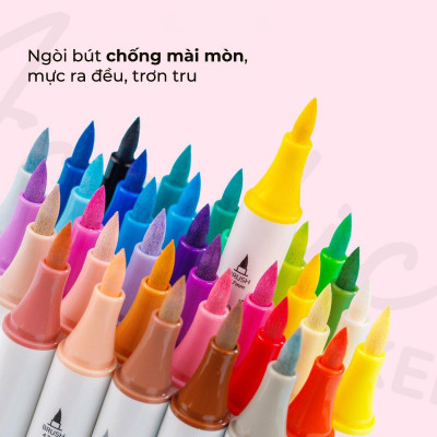 Hộp 36 Bút Lông Màu Acrylic Markers 1 Đầu - Colokit ACM-C005