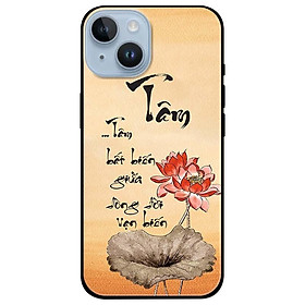 Ốp lưng dành cho Iphone 14 - Iphone 14 Plus - Iphone 14 Pro - Iphone 14 Pro Max - Thư Pháp Tâm Sen Đỏ