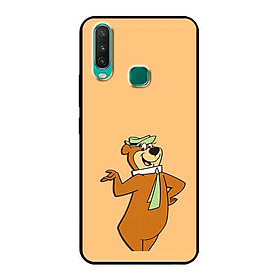 Ốp Lưng in cho Vivo Y15 Mẫu Chú Gấu Vui Nhộn - Hàng Chính Hãng