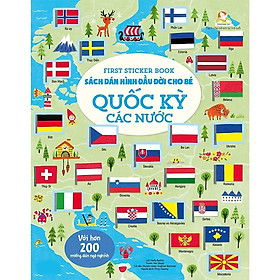 Sách - First Sticker Book - Sách Dán Hình Đầu Đời Cho Bé - Quốc Kỳ Các Nước - Đinh Tị Books