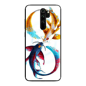 Ốp Lưng in cho Xiaomi Redmi Note 8 Pro Mẫu Cá Chép Xanh Vàng - Hàng Chính Hãng