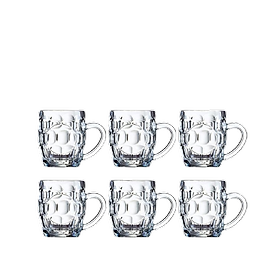 Bộ cốc (ly) bia Luminarc Britannia 6 chiếc có quai 570ml, thủy tinh cường lực, chống xước tốt - 15114*6