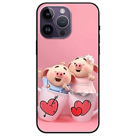 Ốp lưng dành cho Iphone 14 - Iphone 14 Plus - Iphone 14 Pro - Iphone 14 Pro Max - Hai Chú Heo Ly Cặp