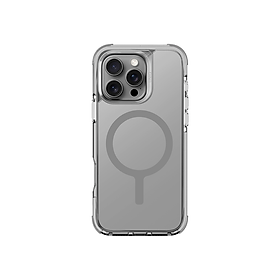 Ốp Lưng trong suốt sạc từ tính UNIQ COMBAT dành cho iPhone 16 Promax/ 16 PRO, chống ố vàng, viền màu máy_ Hàng Chính Hãng