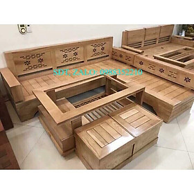 bộ ghế sofa gỗ sồi