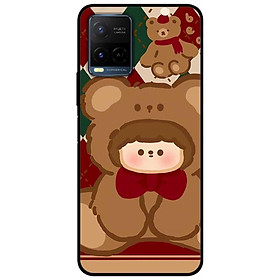 Ốp lưng dành cho Vivo Y21 - Vivo Y21s mẫu Búp Bê Gấu Đỏ