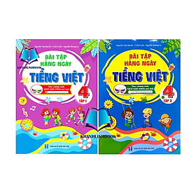 Sách - Combo Bài tập hằng ngày tiếng việt 4 - tập 1 + 2 ( cánh diều )