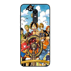 Ốp Lưng in cho Xiaomi Redmi 5 Mẫu Băng Mũ Rơm - Hàng Chính Hãng