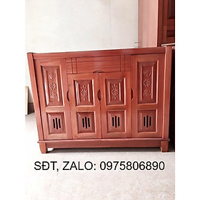 Tủ giày 4 cánh gỗ xoan đào