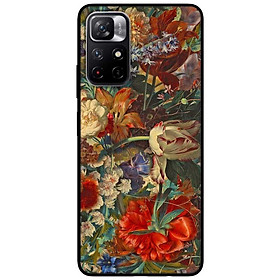 Ốp lưng dành cho Xiaomi Redmi Note 11 5G - Redmi Note 11T - Redmi Note 11S mẫu Hoa Sắc Màu Đỏ
