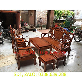 Bộ bàn ghế giả cổ kiểu guột gỗ gụ
