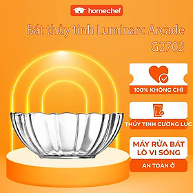 Bộ 10 bát (chén) cơm thủy tinh Luminarc Arcade 12cm G2702*10 | Hàng chính hãng
