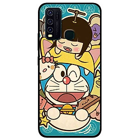 Ốp lưng dành cho Vivo Y30 mẫu Mèo Máy Nháy Mắt