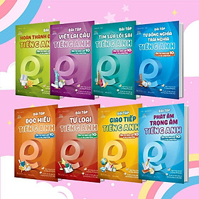Sách - Bài Tập Tiếng Anh Ôn Thi Vào Lớp 10 Và 10 Chuyên - Combo 8 Cuốn - Megabook