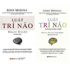 Sách (Combo 2 cuốn) - Luật trí não và Luật trí não dành cho trẻ - Alphabooks - BẢN QUYỀN