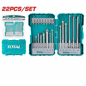 BỘ MŨI KHOAN VÀ MŨI BẮT VÍT ĐA NĂNG 22 CHI TIẾT TOTAL TACSDL12201