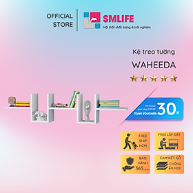 Kệ gỗ trưng bày kiểu dáng nhỏ gọn SMLIFE Waheeda