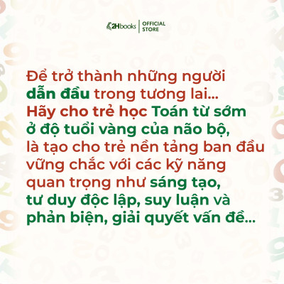 Sách Toán cho bé, Phát triển tiềm năng toán học cho trẻ - Toán học cho trẻ mẫu giáo - Lớp mầm 2 (Tái bản 2021)- 2HBooks