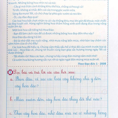 Vở Ô Li Bài Tập Tiếng Việt 3 - Tập 2 (CH-T)