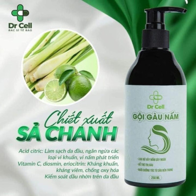 Gội Gàu Nấm Dr Cell 250ml hỗ trợ làm sạch gàu nấm da đầu dưỡng tóc hỗ trợ mọc tóc con giảm rụng tóc - Hàng Chính Hãng