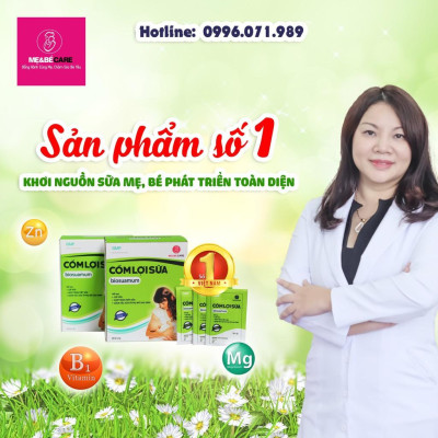Cốm lợi sữa biosuamum loại 20 gói x 3g Tăng cường chất lượng sữa mẹ