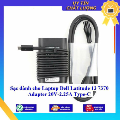 Sạc dùng cho Laptop Dell Latitude 13 7370 Adapter 20V-2.25A Type-C - Hàng Nhập Khẩu New Seal
