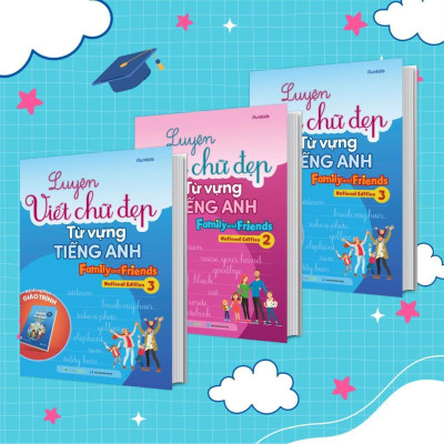 Sách - Luyện Viết Chữ Đẹp Từ Vựng Tiếng Anh - Family And Friends - National Edition 3 - Megabook
