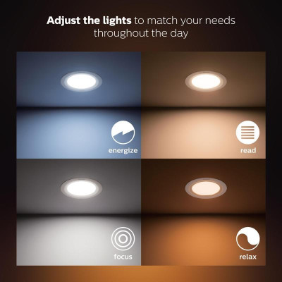 Đèn LED Downlight Hue White Ambiance 7W, 10.5W Philips