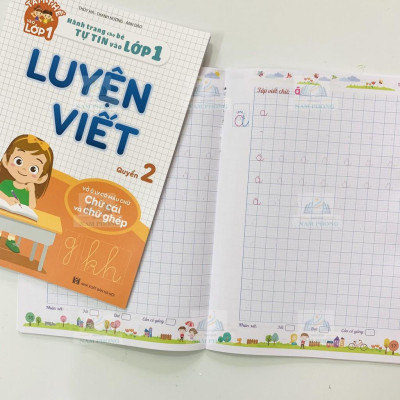 Combo Toán Tư Duy, Tập Đánh Vần, Tập Viết - Hành Trang Cho Bé Chuẩn Bị Vào Lớp 1 (Tặng Kèm Bộ Thẻ Học)