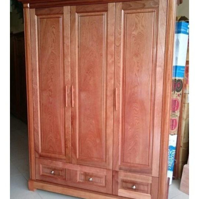 Tủ áo 3 buồng gỗ xoan đào