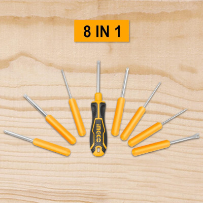 BỘ ĐẦU TUỐC NƠ VÍT 8 CHI TIẾT INGCO AKISD0901 - HÀNG CHÍNH HÃNG