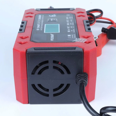 Bộ Sạc Ắc Quy FOXSUR 12V Hàng Nhật – Sạc Thông Minh 10 Giai Đoạn, Khử Sunfat, Tự Động Ngắt Cho Ắc Quy 4AH - 120AH