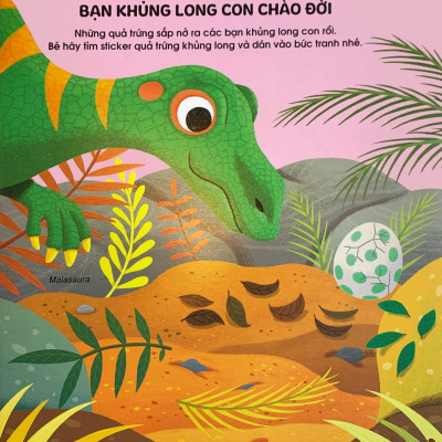 Phát Triển Trí Não Cho Trẻ Qua Tô-Dán Và Nối Hình - Khủng Long