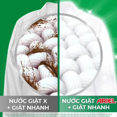 Túi Nước Giặt ARIEL Chuyên Gia Cửa Trên Ngăn Lem Màu - Hương Lavender 3.65KG